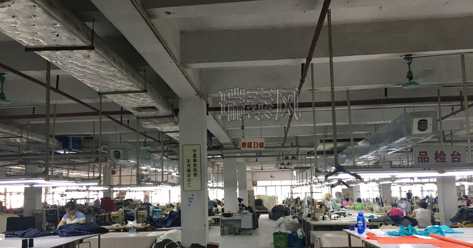服裝、制衣、皮革廠降溫方案